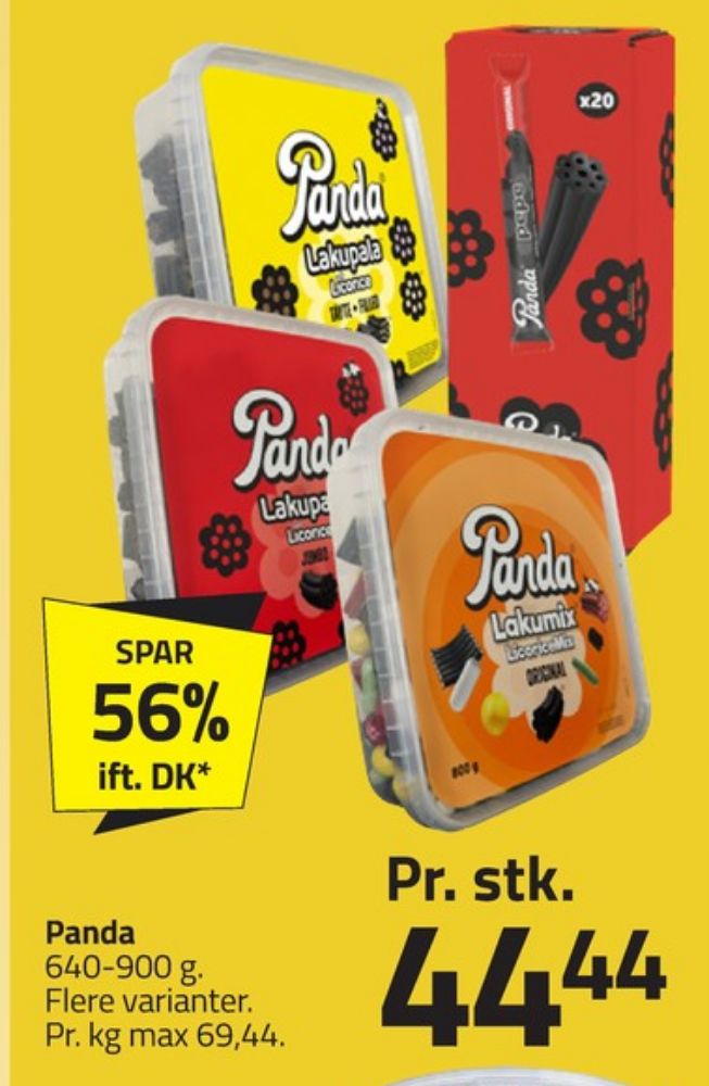 Panda LicorieMix, Slikbøtter