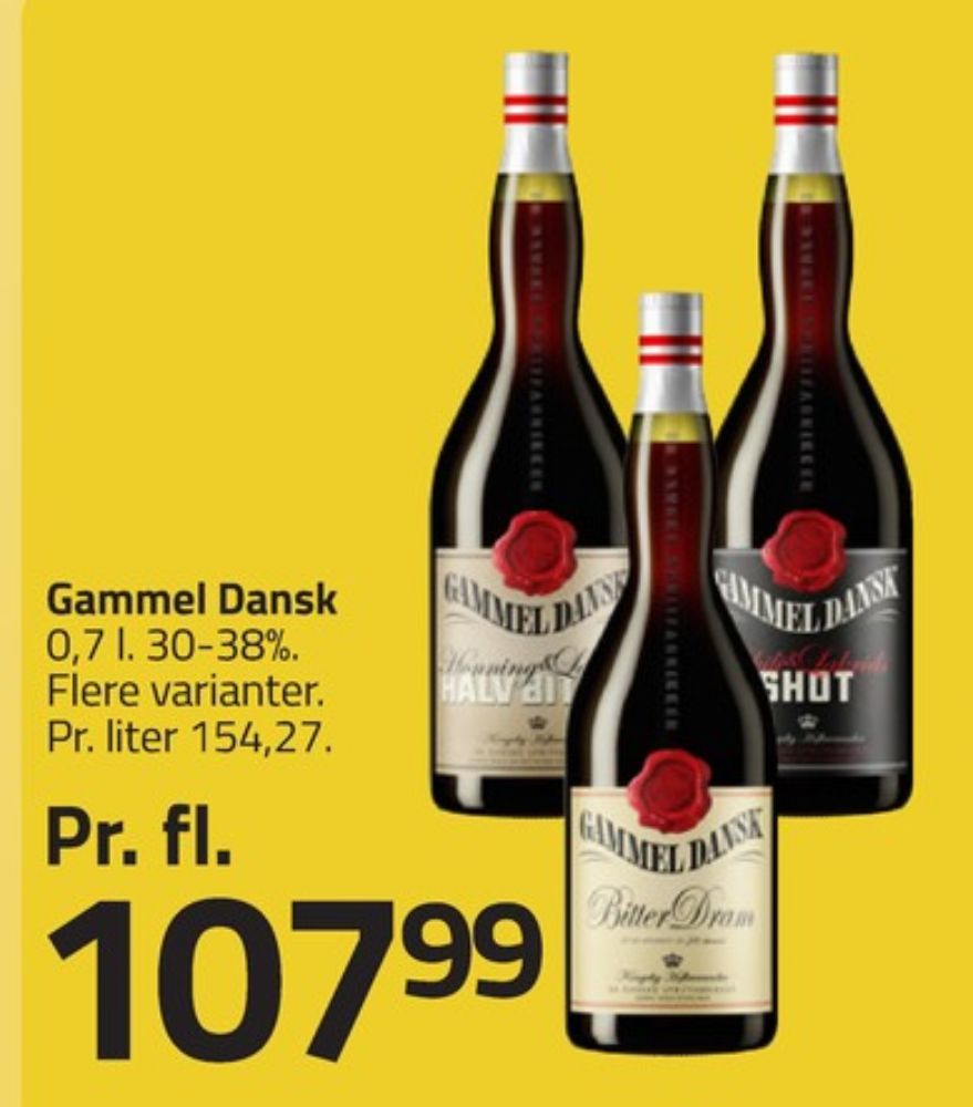 Gammel Dansk, Bitter