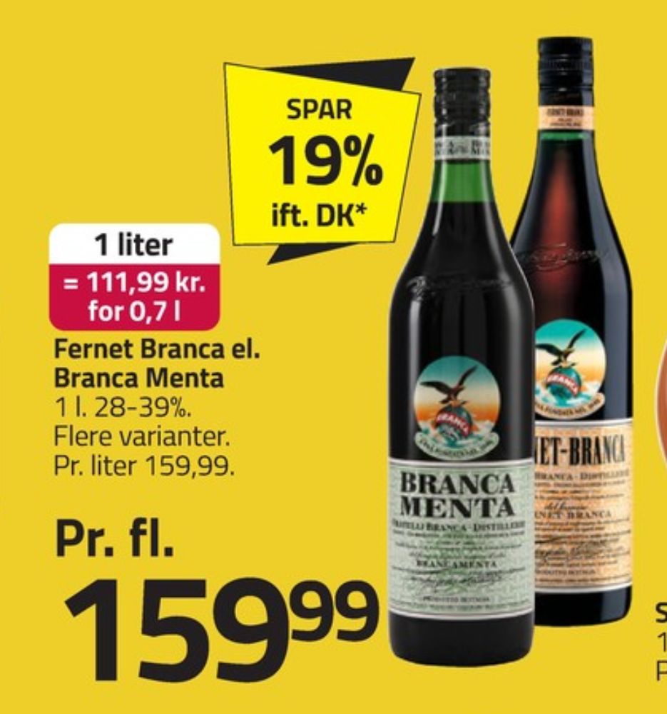 Fernet Branca Brancamenta, Bitter