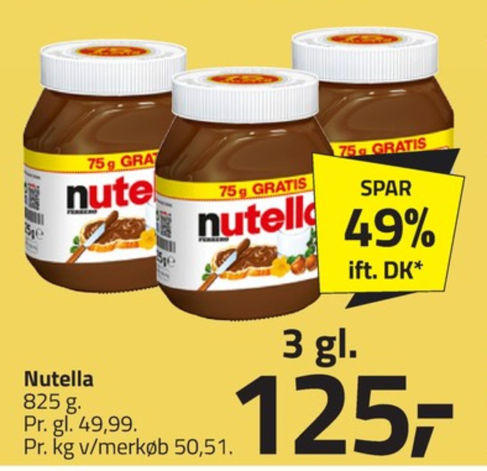 Nutella, Smørepålæg