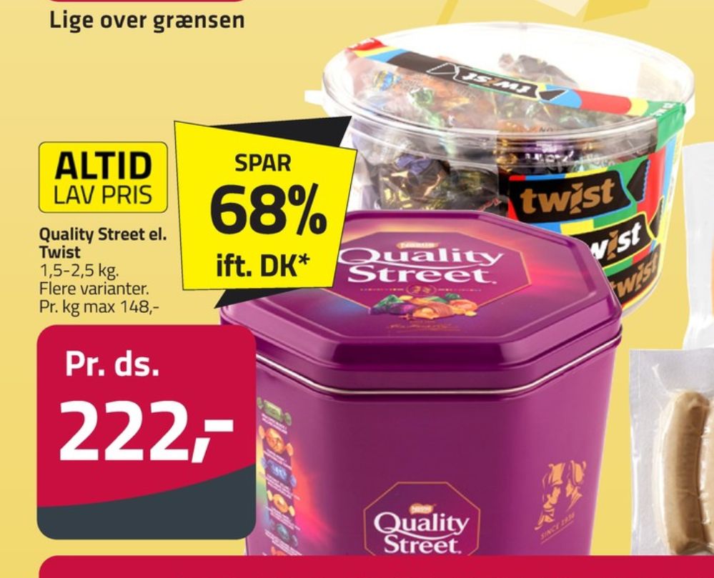 Quality Street, Dessertchokolade