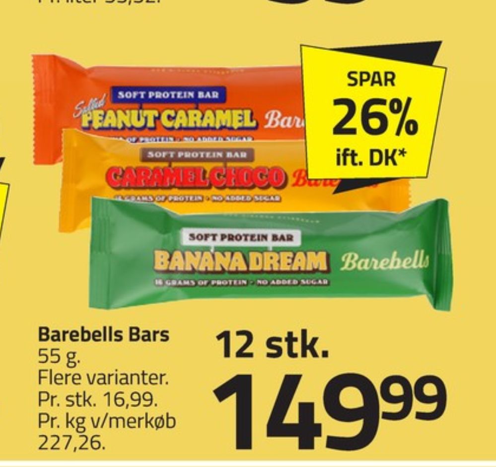 Barebells, Banana Dream Proteinbar