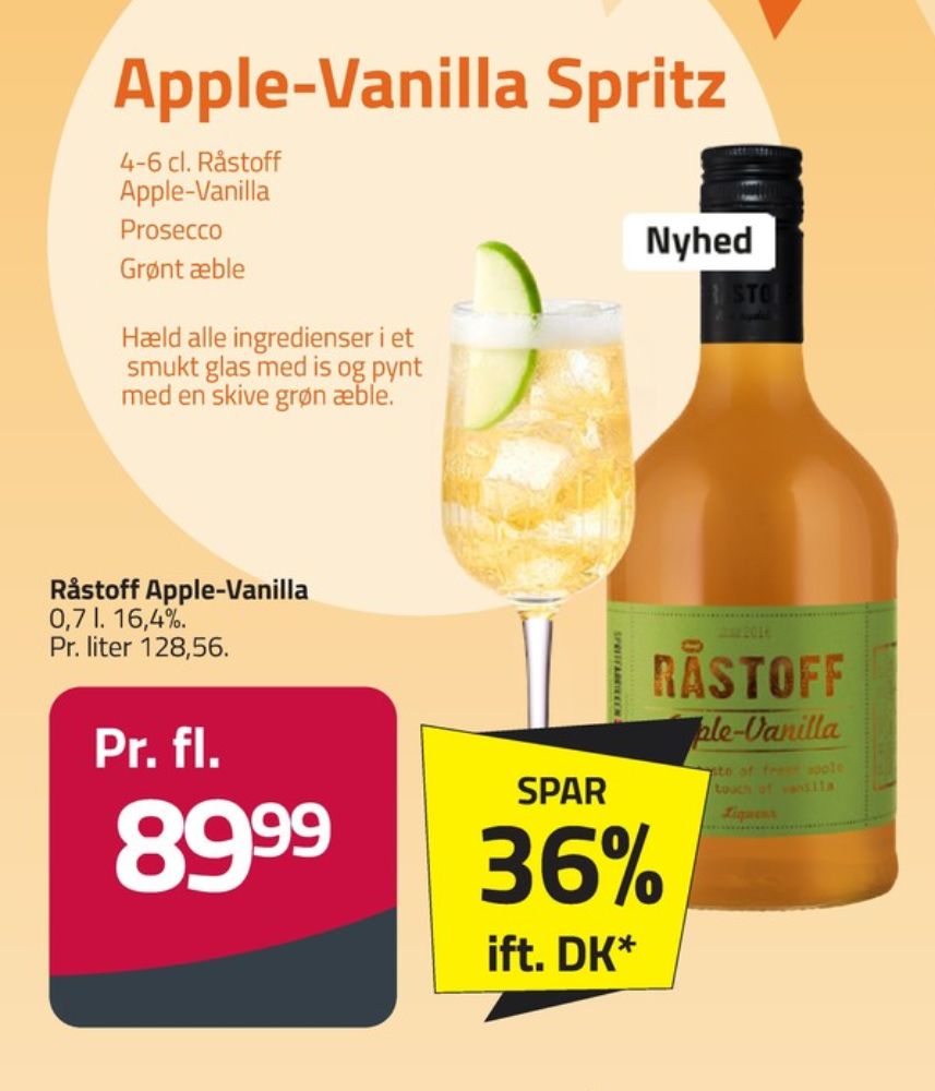 Råstoff Apple Vanilla, Shots
