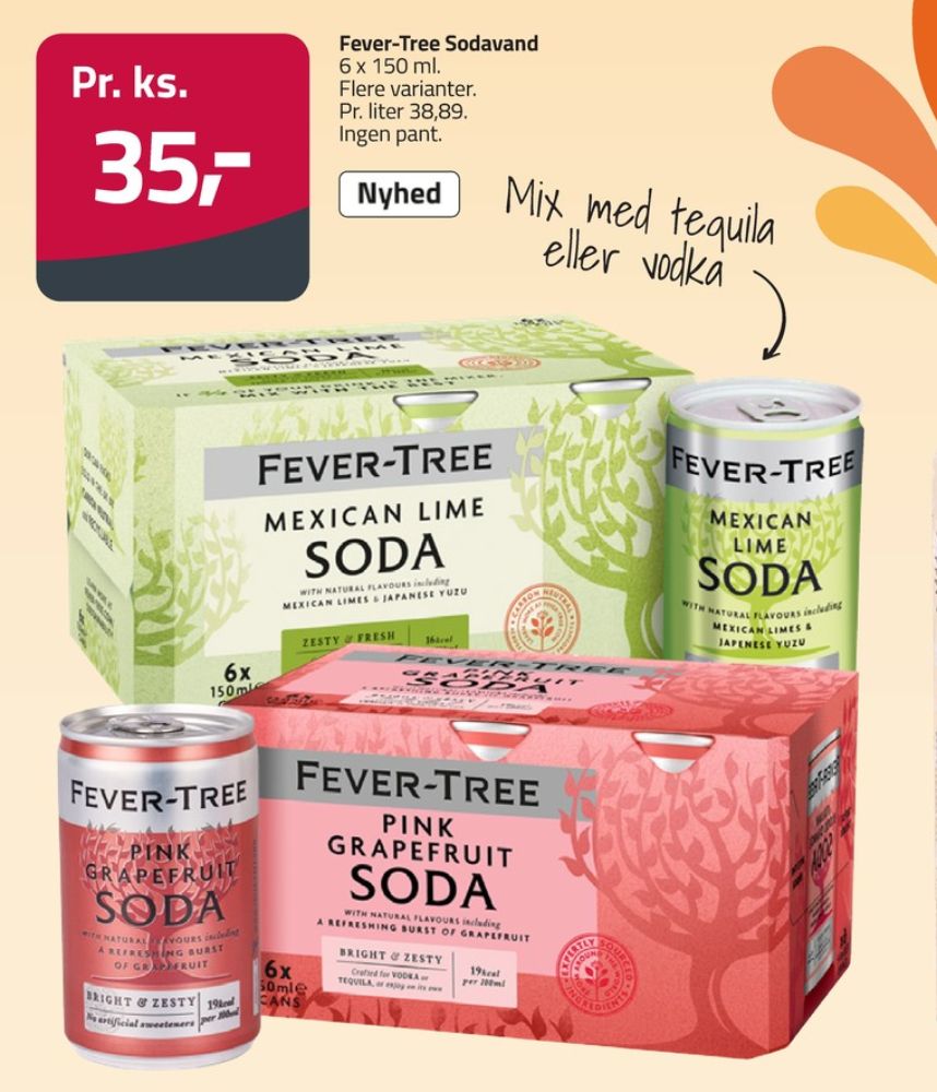 Fever-Tree, Mexican Lime Soda 6 pk.