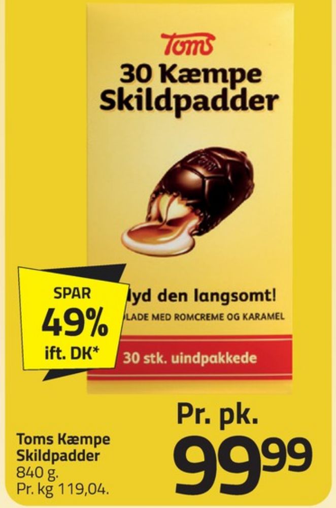 Toms Kæmpe Skildpadder, Chokoladeskildpadder