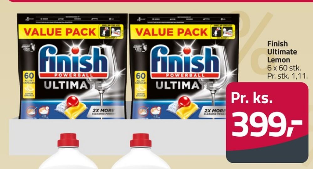 Finish Ultimate, Maskinopvask-tabs