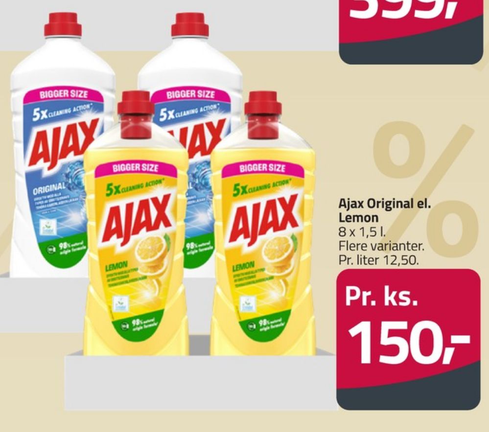 Ajax, Rengøring - universal