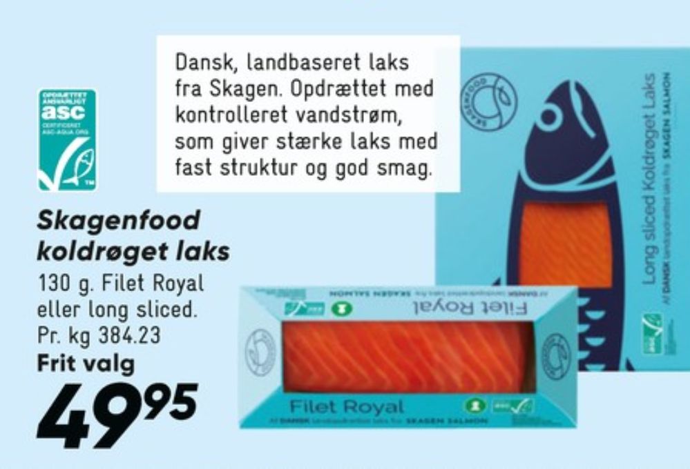 Skagenfood , Laks i skiver
