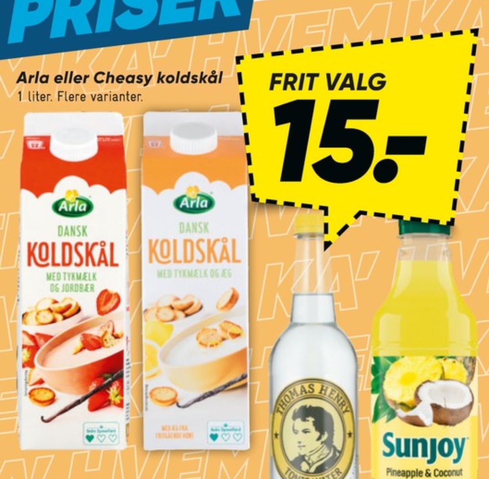 Arla, Koldskål Tykmælk & Jordbær
