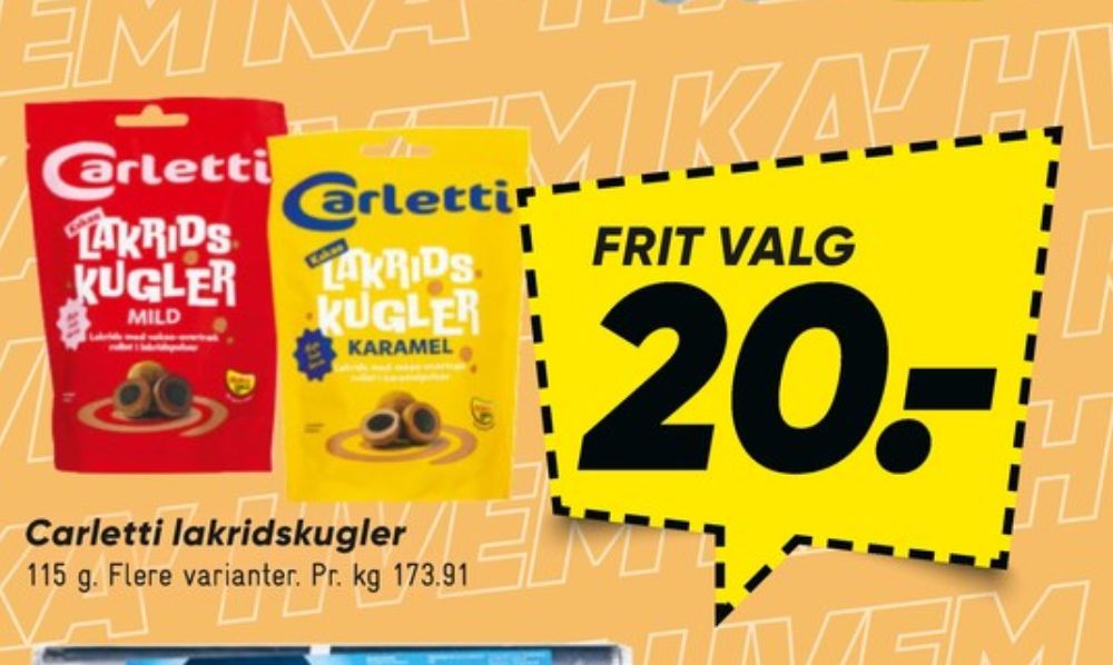 Carletti, Lakridskugler Mild