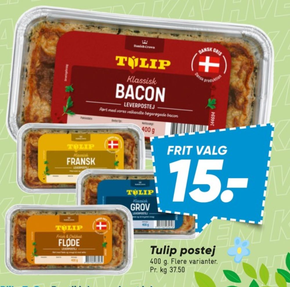 Tulip Klassisk Bacon, Leverpostej