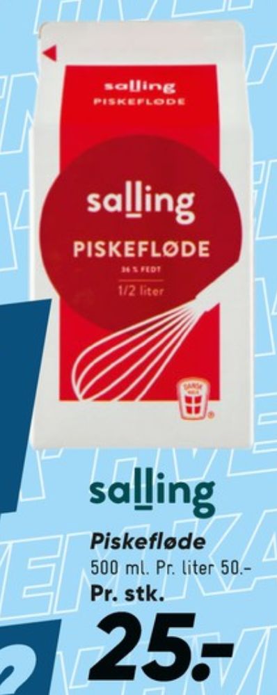 Salling, Piskefløde 36%