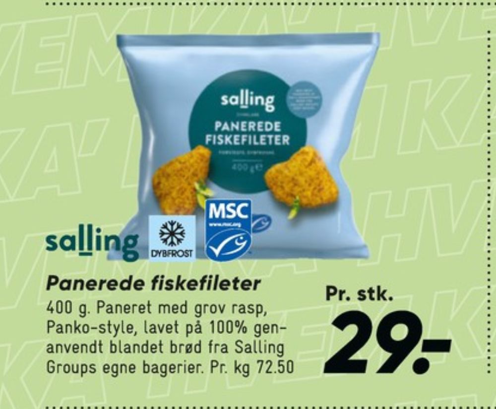 Salling, Fiskefileter
