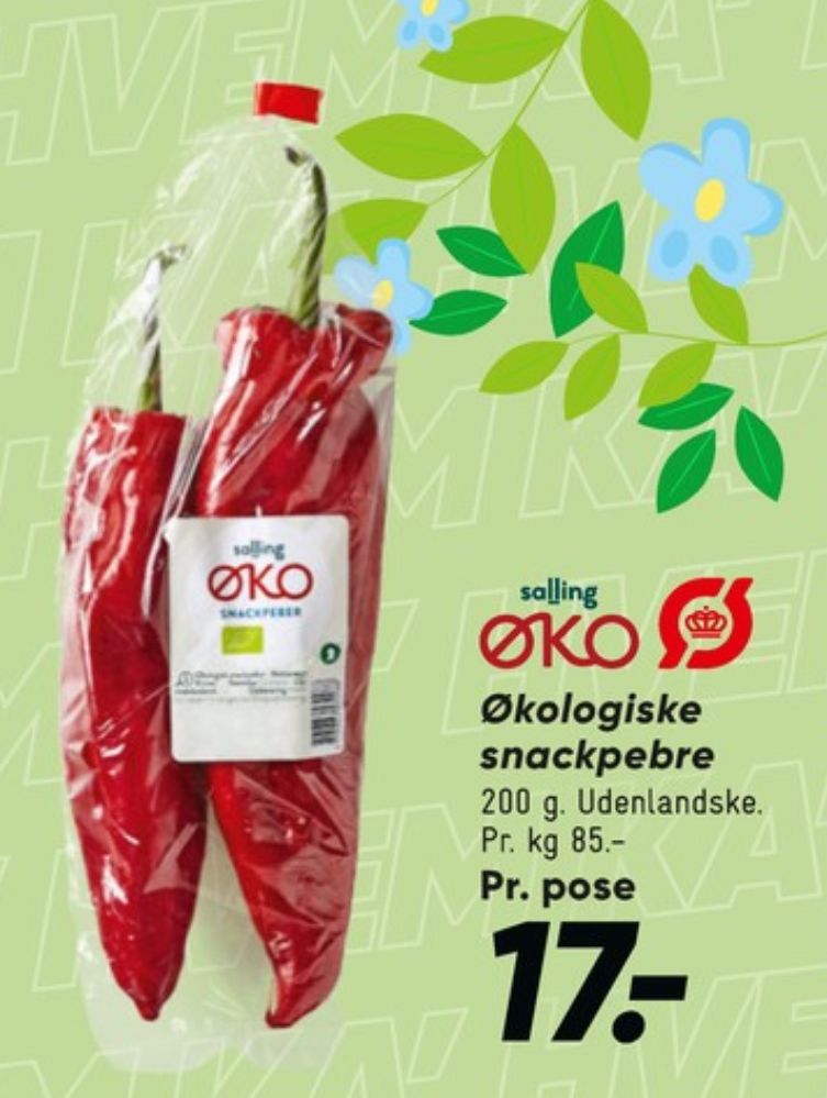 Salling ØKO, Peberfrugt