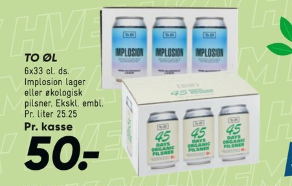 To Øl 45 Days Organic Pilsner, Specialøl 6 pk.