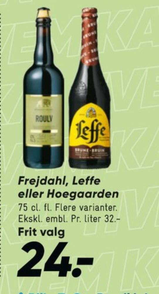 Leffe Brune, Specialøl