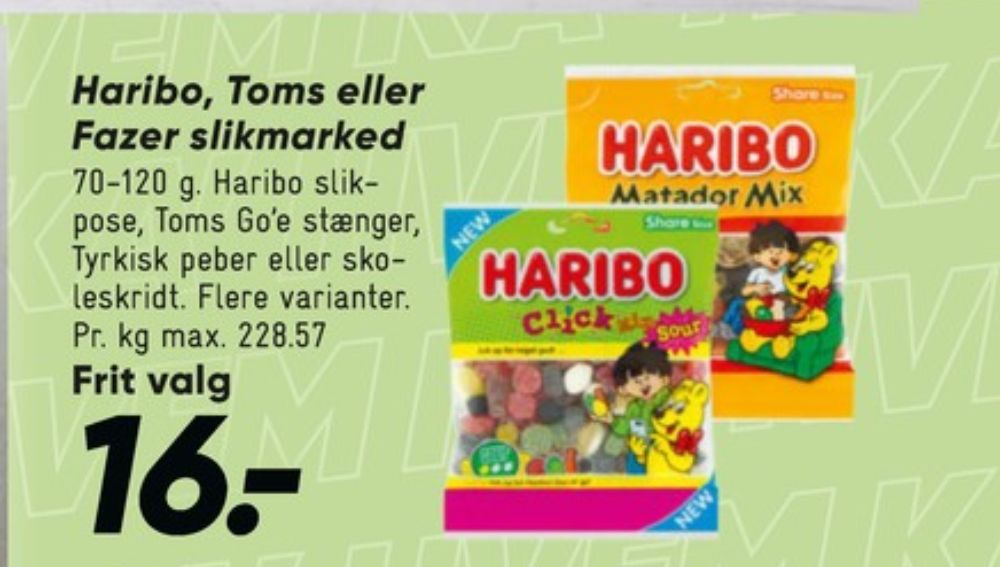 Haribo Click Mix, Slikposer