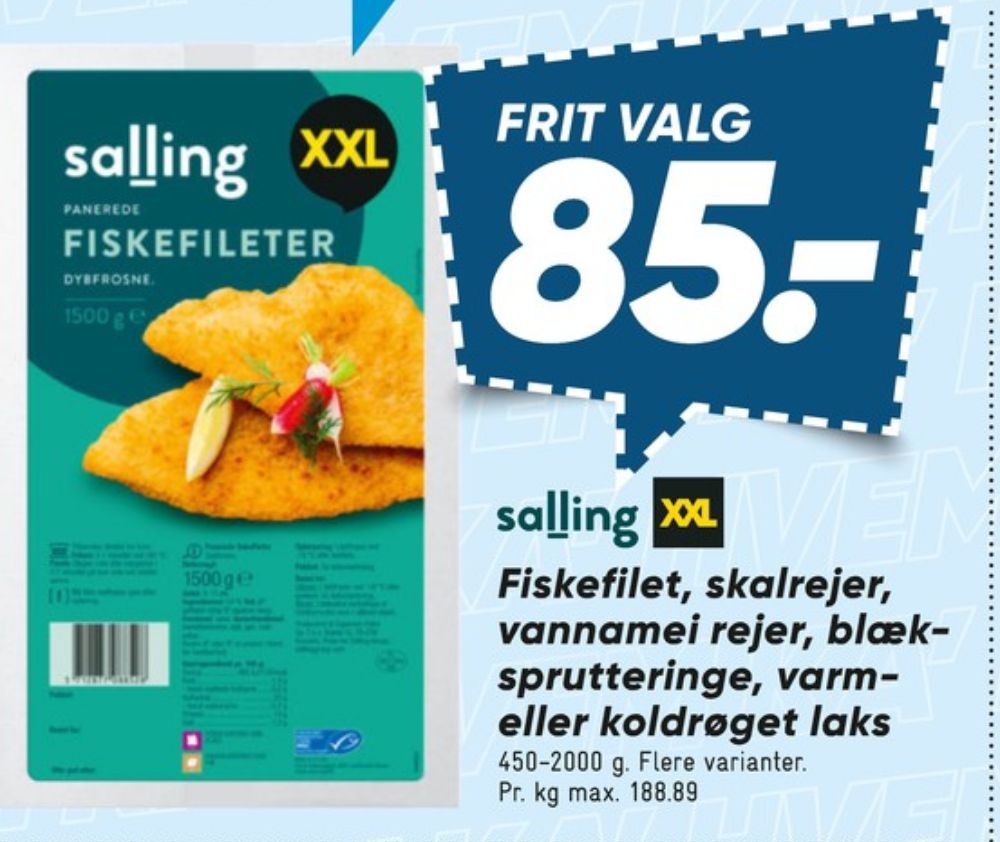 Salling, Fiskefileter