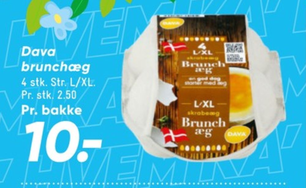 DAVA Foods, Brunch æg L/XL
