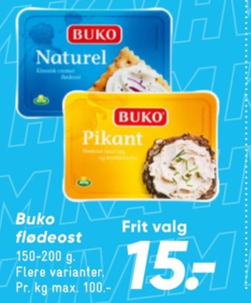 Buko, Flødeost Pikant