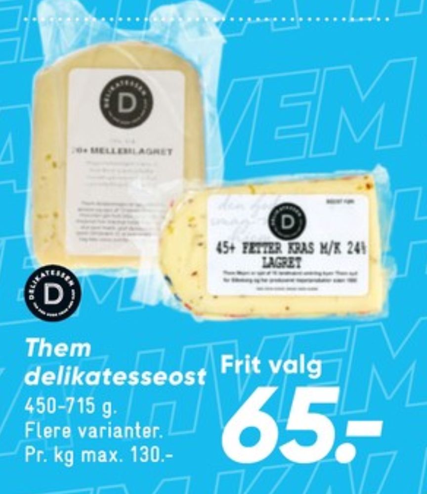 Them Ost, Skæreost