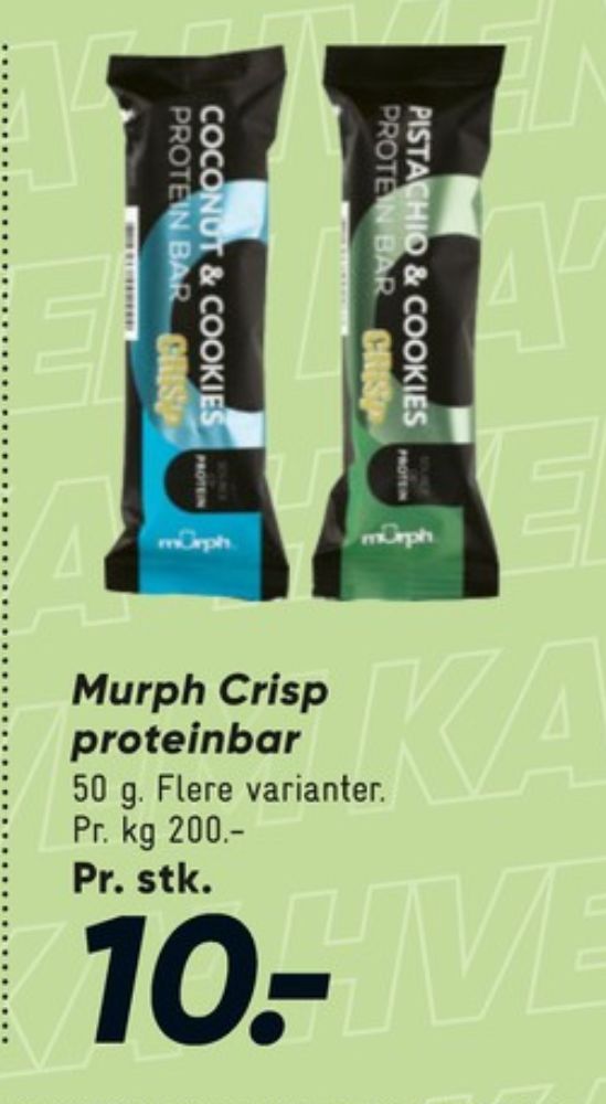 Murph, Pistachio & Cookies Crisp Proteinbar