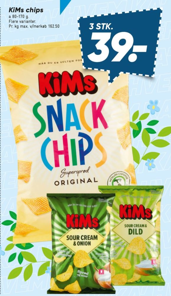 Kims, Sour Cream & Dild Chips