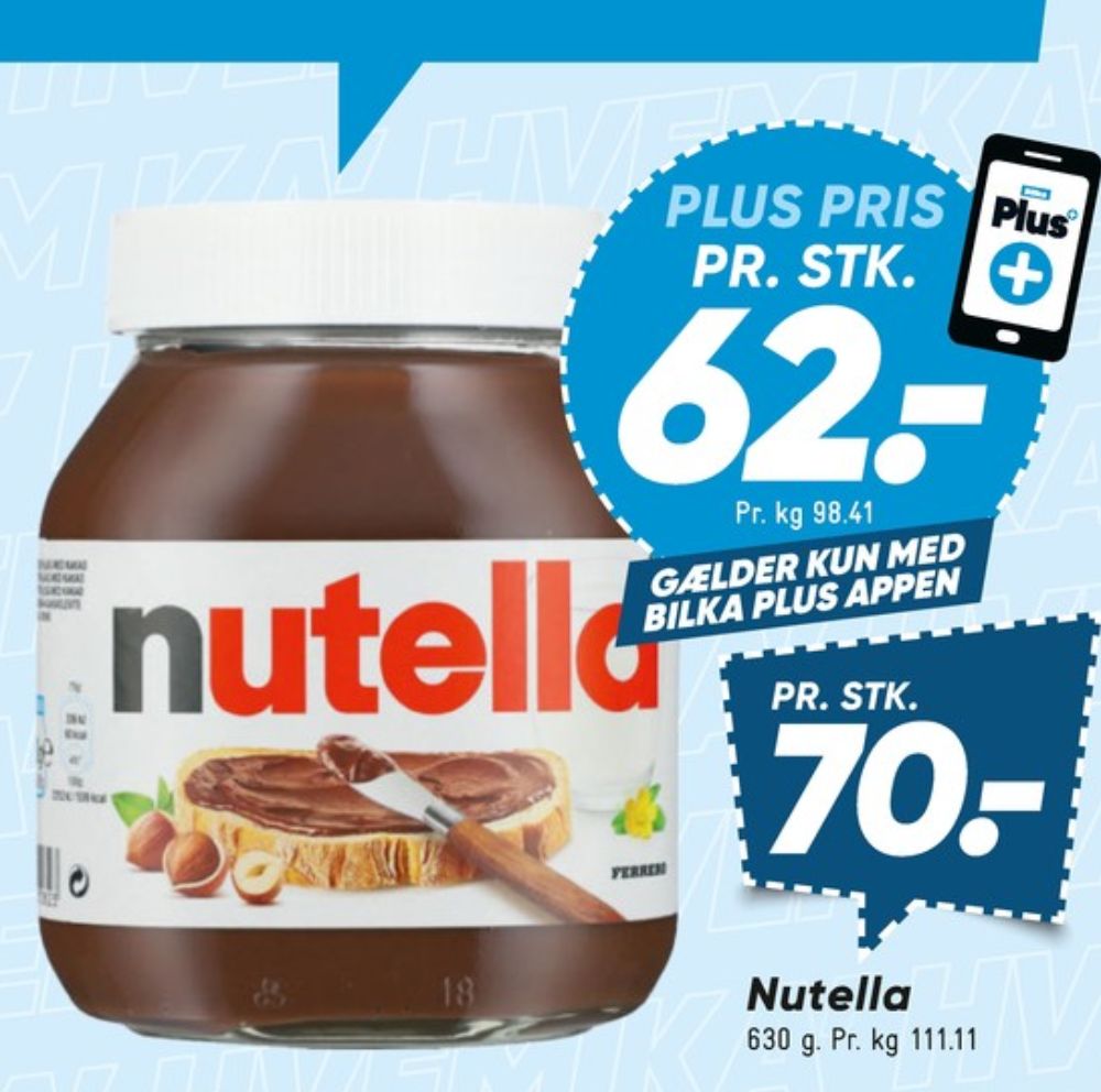 Nutella, Smørepålæg