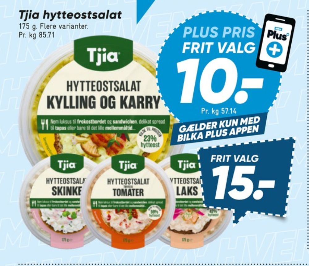 Tjia, Hytteostsalat Skinke