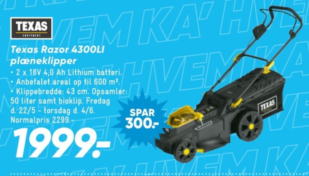 Texas, Plæneklipper