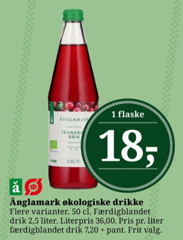 Änglamark, Tranebærdrik