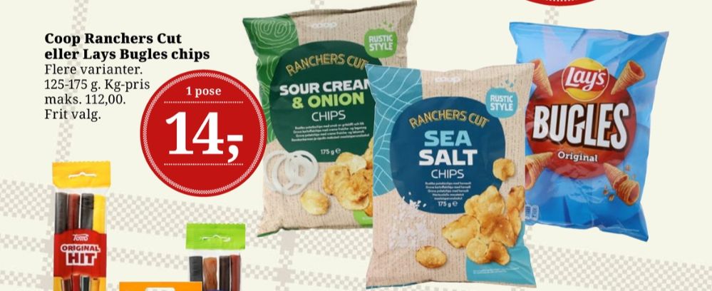 Coop Ranchers Cut, Sea Salt Chips