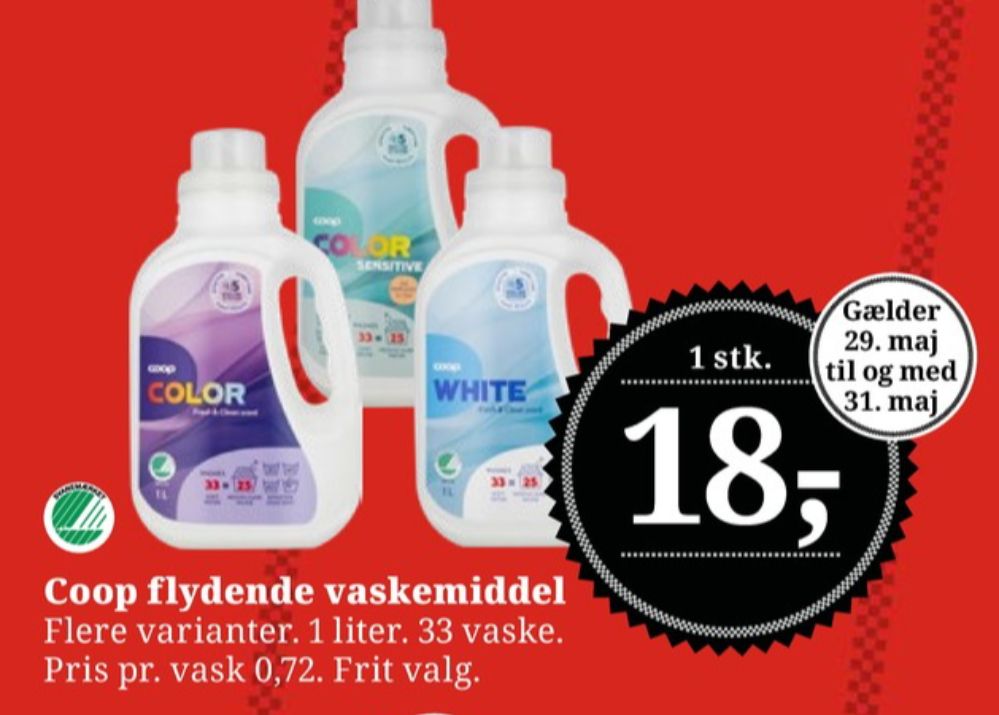 Coop, Vaskemiddel-flydende