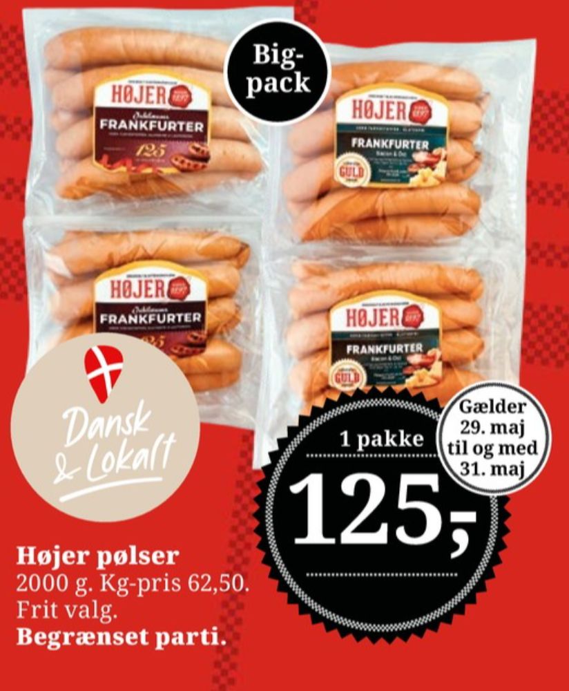 Højer Pølser, Frankfurter Bacon & Ost