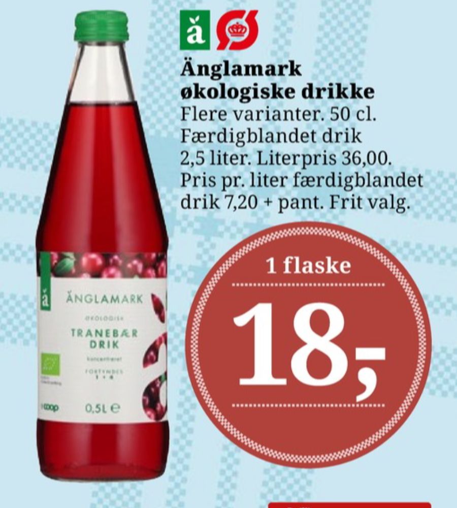 Änglamark, Tranebærdrik