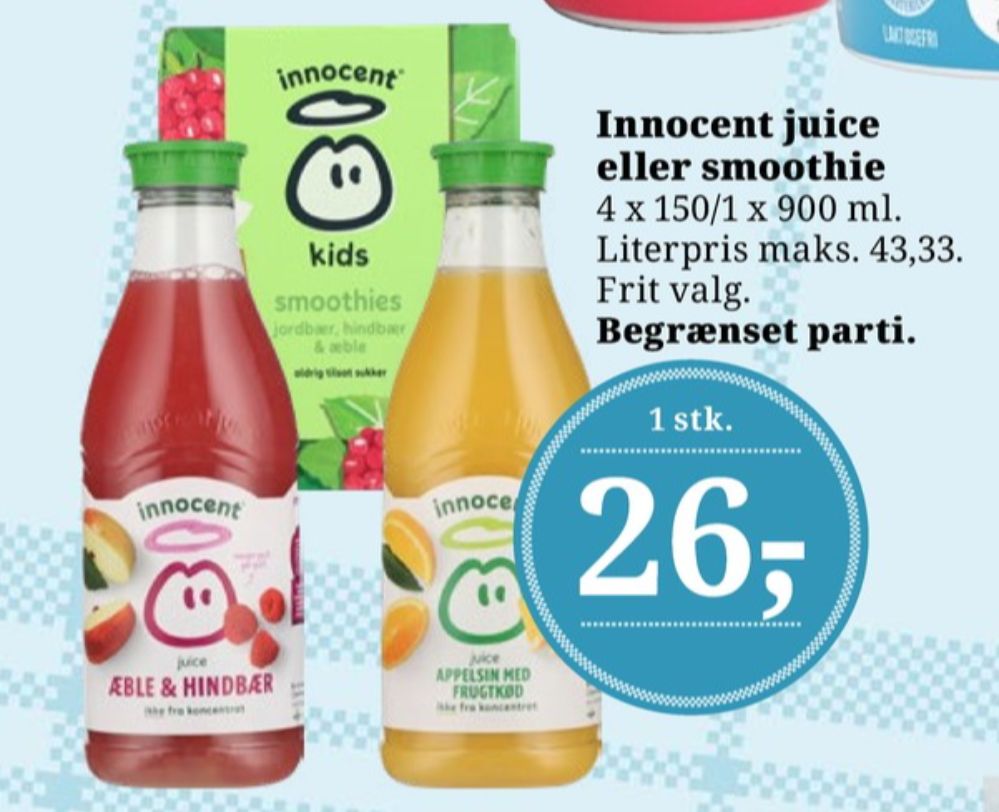 innocent, Appelsinjuice med frugtkød