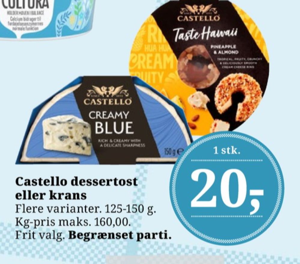 Castello Taste Hawaii, Flødeost