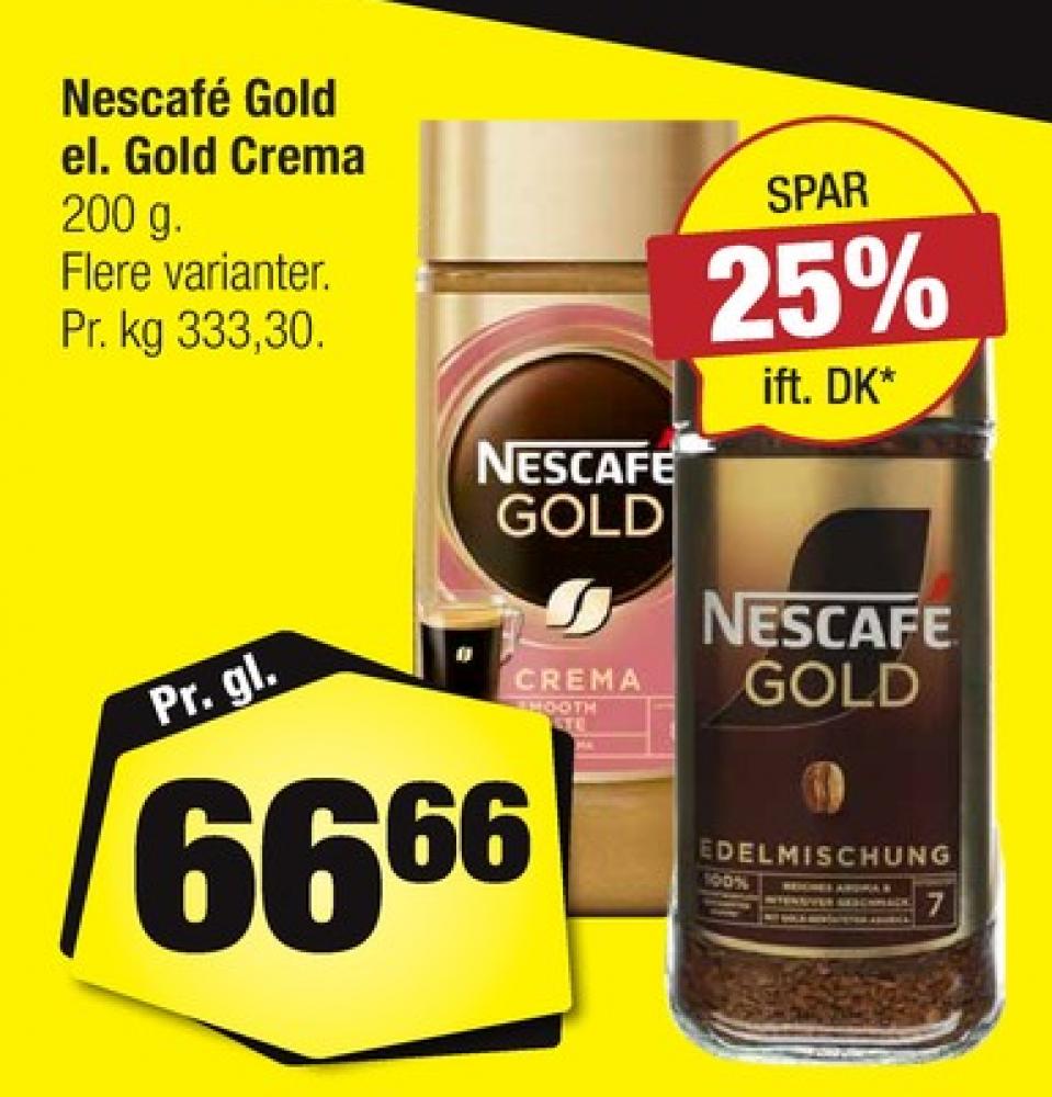 Nescafe Gold Crema, Instant Kaffe