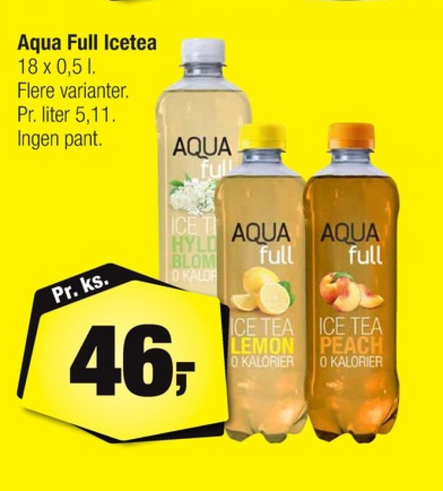 Aqua Full, Ice Tea Peach 18 pk.