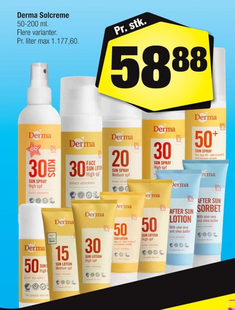 Derma Sun, Solcreme
