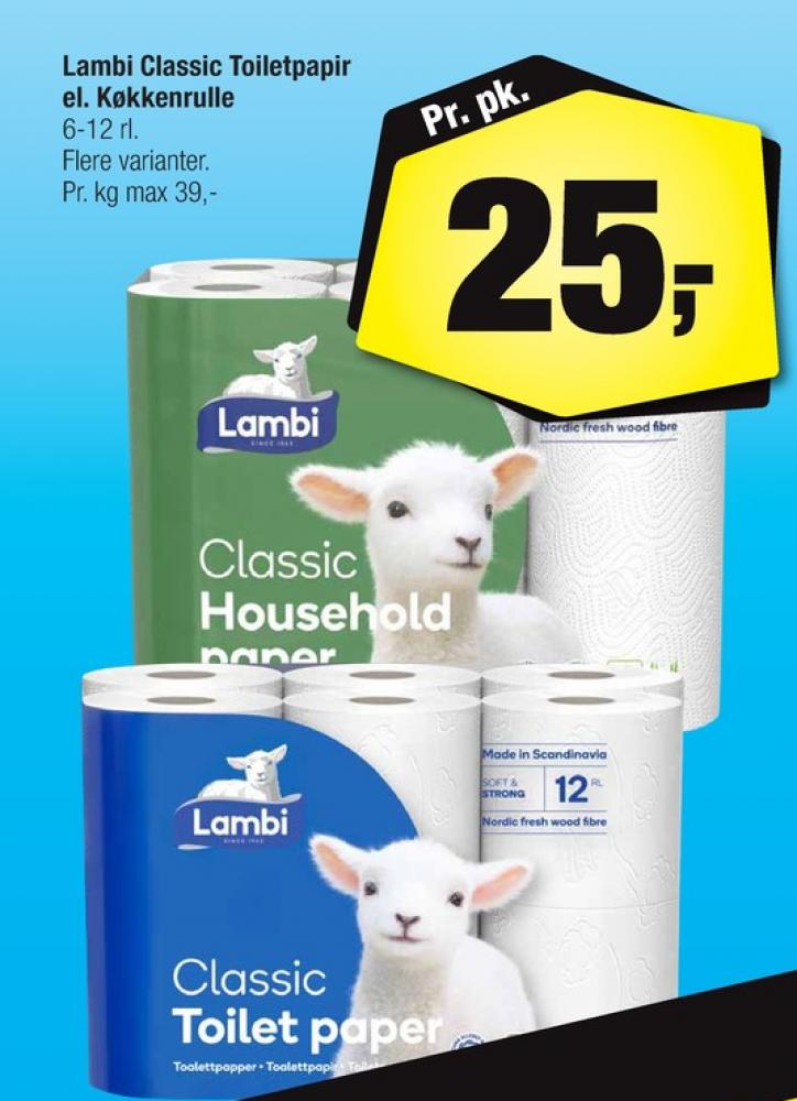 Lambi Classic, Toiletpapir