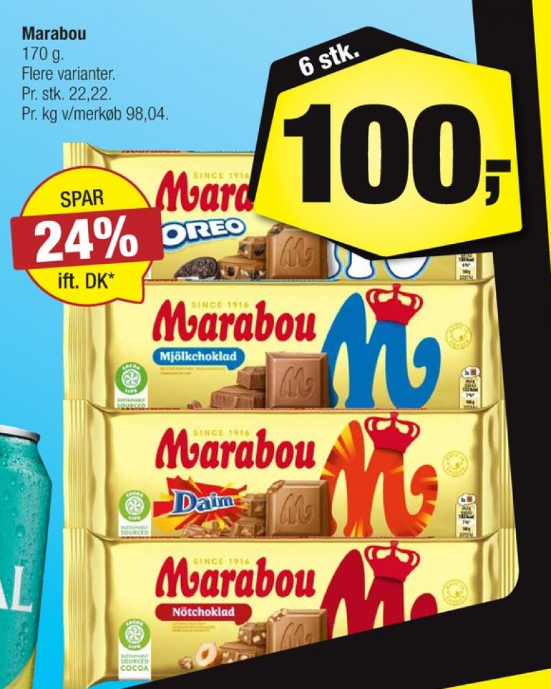 Marabou, Chokoladeplade Mjölk Choklad