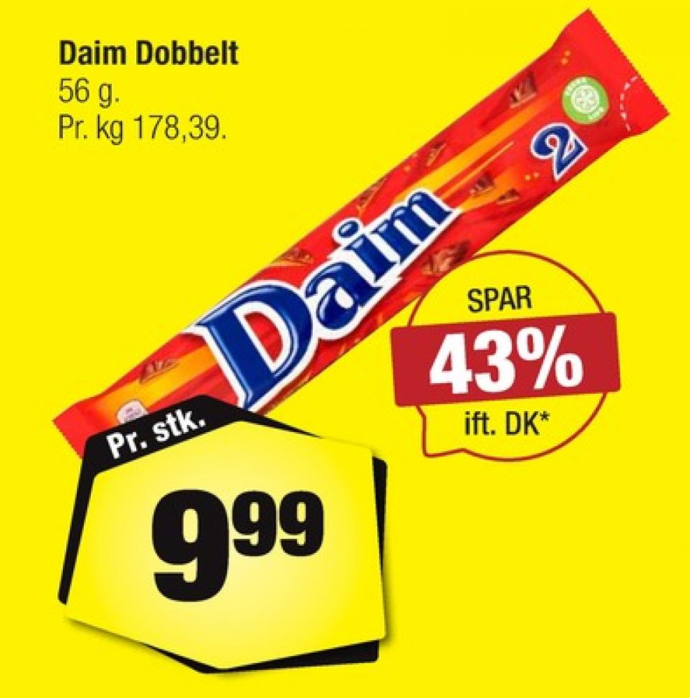 Daim, Chokoladebar