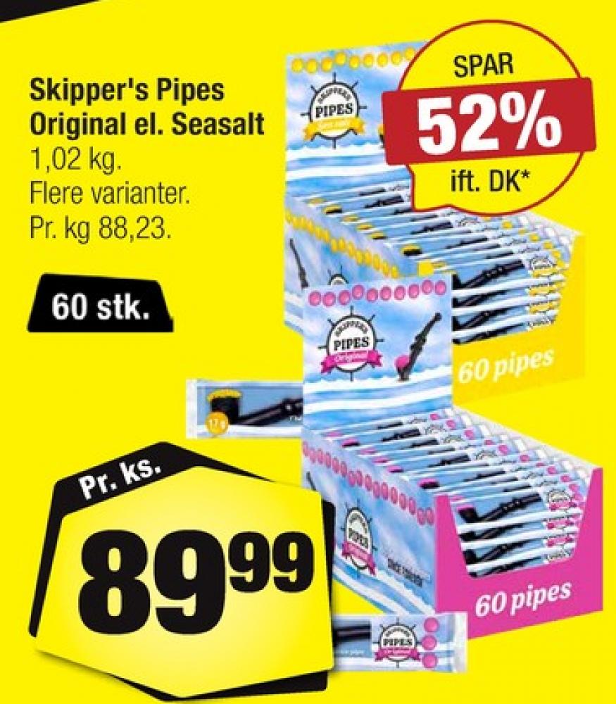 Skippers Pipes, Lakridspiber Seasalt