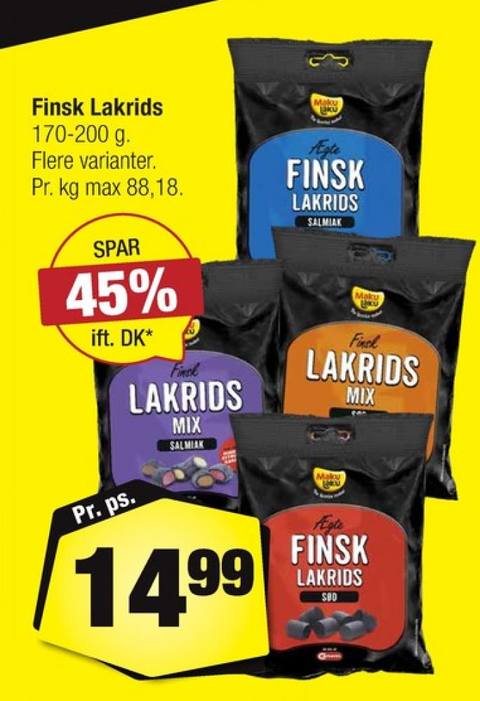 Carletti Finsk Lakrids, Lakrids Salmiak