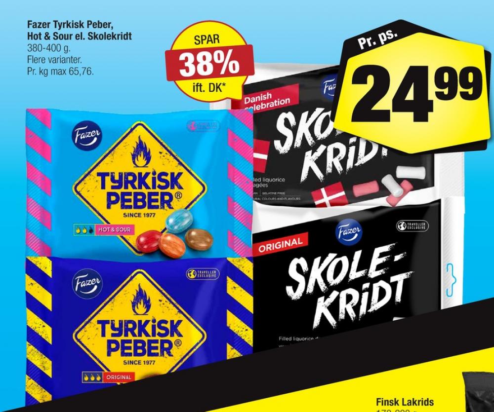Fazer Tyrkisk Peber, Bolsjer