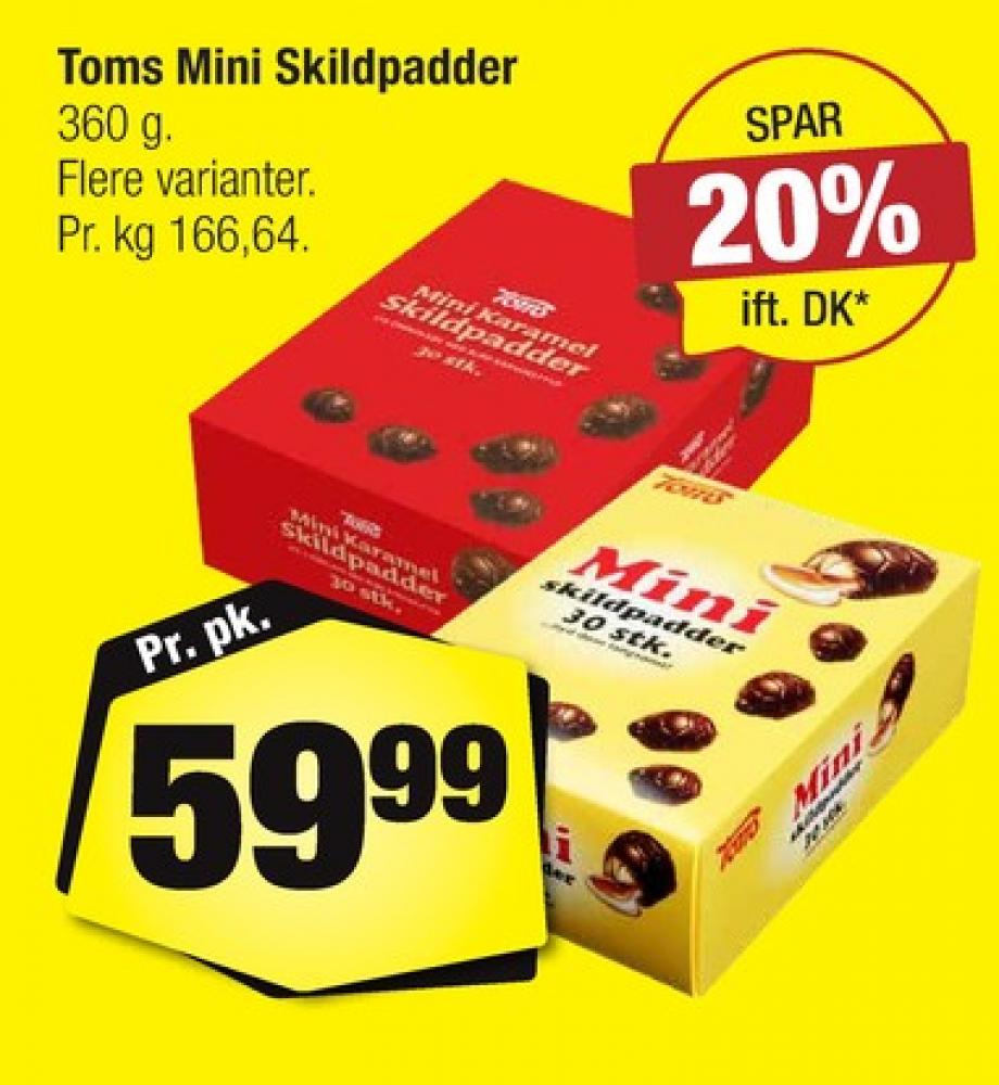 Toms Mini Karamel Skildpadder, Chokoladeskildpadder