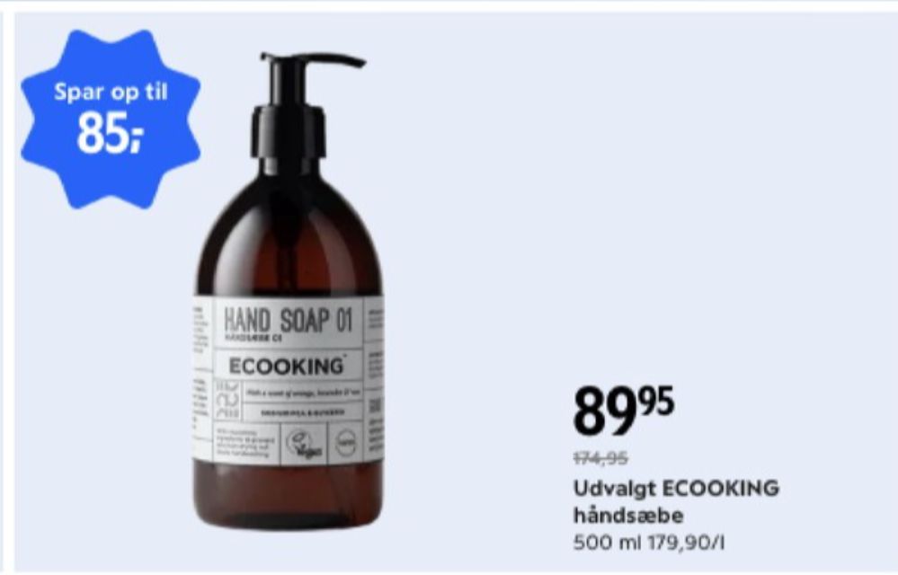Ecooking, Flydende sæbe
