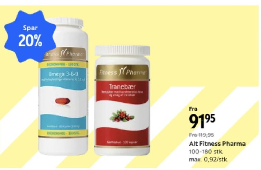 Fitness Pharma, Kosttilskud