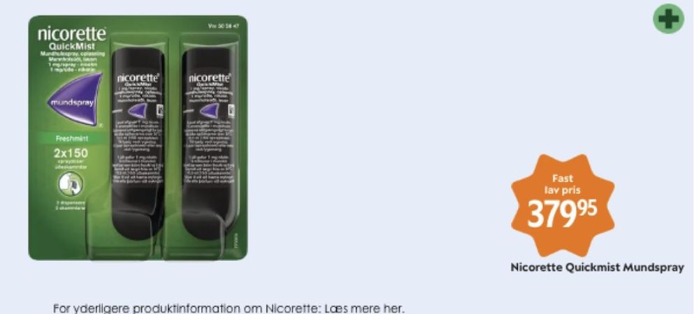 Nicorette, Mundspray